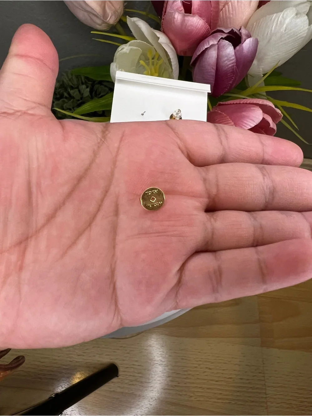 Tory Burch Heart Stud Earrings